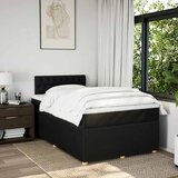  Krevet s oprugama i madracem crni 120 x 200cm od tkanine | shoptok.hr