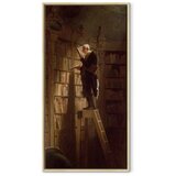  Slika - Carl Spitzweg – The Bookworm 30x60 U prirodnom drvenom okviru | shoptok.hr