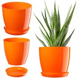 KADAX cvetlični lonec s stojalom za rože, skleda, stojalo za rože, 20 cm oranžno, (5000346580) | Shoptok.si