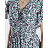 Resti Women's floral midi dress in blue- Clothing | Shoptok.si
