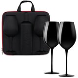  Komplet za vino z dvema kozarcema – ČRNA - diVinto - Baby shower - Poroka - Božič | Shoptok.si