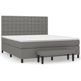  The Living Store Box spring postelja z vzmetnico temno siva 160x200 cm blago - Box Spring Postelja, (21502750) | Shoptok.si