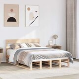 vidaXL Okvir kreveta bez madraca 150 x 200 cm od masivne borovine | shoptok.hr