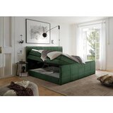 MID.YOU POSTELJA BOXSPRING 180 cm x 200 cm , tekstil, leseni material olivno zelena | Shoptok.si