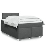  box spring s madracem tamnosivi 120 x 190 cm tkanina | shoptok.hr
