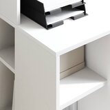  Stol s policom Bijelo 90 x 48 x 101,5 cm Konstruirano drvo | shoptok.hr
