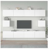  Komplet TV omaric 6-delni bel inženirski les | Shoptok.si