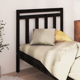 Maison Chic posteljno vzglavje - vzglavna omarica - nočna omarica črno 95x4x100 cm trdna borovina, (21706112) | Shoptok.si