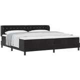 vidaXL Box Spring Krevet s Madracem Crna 200x200 cm Baršun Cijene