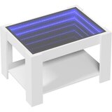  Stolić za kavu s LED bijeli 73x53x45 cm od konstruiranog drva | Eponuda.ba