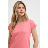 Max&co. Bombažna kratka majica ženska, oranžna barva, 2416941014200