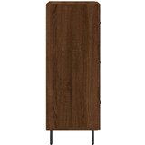  Komoda boja smeđeg hrasta 34 5 x 34 x 90 cm konstruirano drvo | shoptok.hr