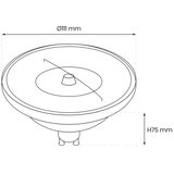  LED prigušiva sijalica AR111 GU10/10,5W/230V 3000K | Eponuda.com