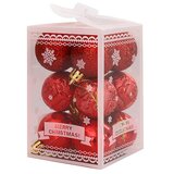 INF Božični okraski za drevo - Nerazbitne božične krogle (12 kosov) Red, (5000078473) | Shoptok.si