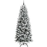 vidaXL Umjetno božićno drvce s stalakom Bijelo 93 x 93 x 240 cm | shoptok.hr