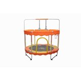  Inlea Dječja trambolina JumpPlay 152 cm sa zaštitnom mrežom i dodacima – narančasta | shoptok.hr