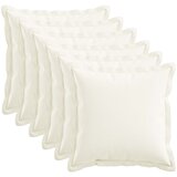  Presvlaka za jastuk 6 pcs HOUTEN Bijela 45 x 45 cm Umjetni lan | shoptok.hr