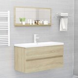  Kupaonsko ogledalo boja hrasta 90x10 5x37 cm konstruirano drvo - sonoma hrast 90 x 10.5 x 37 cm 1 | shoptok.hr