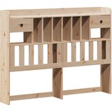  Krevet s regalom za knjige bez madraca 140x190 cm od borovine | shoptok.hr