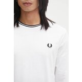 Fred Perry Pamučna majica boja: bijela, bez uzorka, M9602 | shoptok.hr