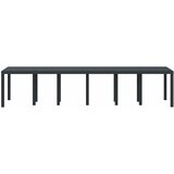  Stol za vrt Antracit 350 x 100 x 74 cm poliratan | shoptok.hr