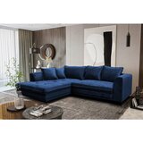 Livetastic KOTNA SEDEŽNA GARNITURA, velur kraljevo modra | Shoptok.si