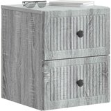  Stenski nočni omarici 2 pcs Siva Sonoma 33 x 34,5 x 40 cm, (5000210036) | Shoptok.si