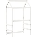 Krov za dječji krevet bijeli 98x70x176,5 cm masivna borovina | shoptok.hr