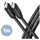 CC USB CM 3.1Gen1 <> USB CM, 1m, Crna, BUCM3-CM10AB, AXA