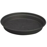 ELHO Green Basics Podložak za teglu za cvijeće (Vanjska dimenzija (ø x V): 25 x 4 cm, Plastika, Crne boje) Cijene