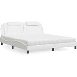  Krevet s madracem bijeli 180 x 200 cm od umjetne kože | shoptok.hr
