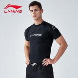 Li-Ning Muška majica za plivanje LSLR225, Kratak rukav, Crna Cene