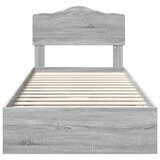  Krevet s od storage Siva Sonoma 100 x 200 cm Konstruirano drvo | shoptok.hr