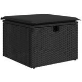 vidaXL 6-dijelni set vrtnih sofa s jastucima crni od poliratana bagrem | shoptok.hr