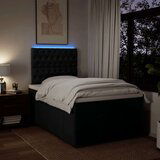  Krevet box spring s madracem crni 120 x 190 cm od tkanine | shoptok.hr