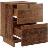  Noćni ormar 2 kom. Drvo hrasta 33,5 x 34,5 x 50 cm | shoptok.hr