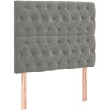 Box spring krevet s madracem svjetlosivi 100x200 cm baršunasti | shoptok.hr