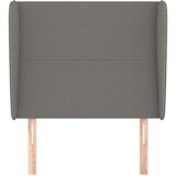  Uzglavlje s ušima tamnosivi 93x23x118/128 cm od tkanine | shoptok.hr