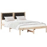  Konstrukcija postelje z vzglavjem Črna 140 x 190 cm blago, (5000084415) | Shoptok.si