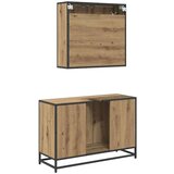  Set namještaja za kupaonicu 2 pcs hrast artisan 90 x 33 x 60 cm | shoptok.hr