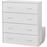  Komoda s 4 ladice 60 x 30,5 x 71 cm bijele | Eponuda.com