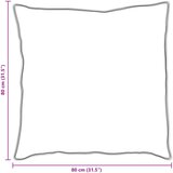  Jastuk s jastukom 2 pcs Bijelo 80 x 80 cm Pamuk | shoptok.hr
