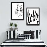 Wallity slika xoxo, 2 dela, 30 x 40cm Cene