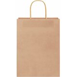  Papirnate vrećice 250 kom s ručkama smeđe 26x12x35 cm | shoptok.hr