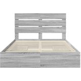  Krevet s od storage Siva Sonoma 140 x 200 cm Konstruirano drvo | shoptok.hr