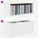  Stalak za CD-ove Bijela 40 x 17 x 17 cm Konstruirano drvo - Bijela 1 | shoptok.hr