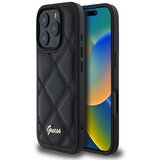 Guess PU Leather Quilted Zadní Kryt pro iPhone 16 Pro Max Black Ovitek za telefon Vijolična Cene