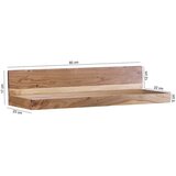 MID.YOU STENSKI REGAL 80/17/23 cm barve akacije | Shoptok.si