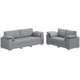 SOFA 2 pcs Svijetlo siva 219 x 80 x 82 cm tkanina | shoptok.hr