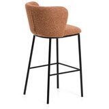 Kave Home Podstavljena barska stolica boja terakote (visine sjedala 75 cm) Ciselia – | shoptok.hr